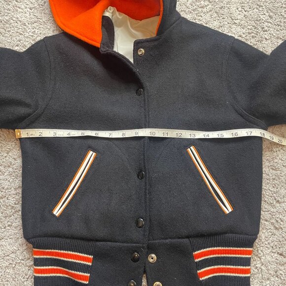 Vintage 80s Lasley Knitting Co Wool Lettermans Varsity Jacket Size 32 (XS) - Picture 7 of 8